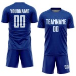 Soccer Geometric Sports Blue Custom Royal Shape White-Light Sublimation Uniform Jersey