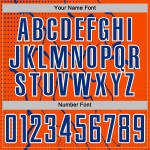 Uniform Royal-White Soccer Lightning Sports Sublimation Orange Custom Jersey Uniform Royal-White Soccer Lightning Sports Sublimation Orange Custom Jersey