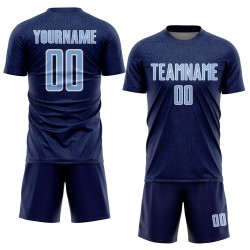 Light Uniform Jersey Geometric Sports Blue-White Soccer Shape Custom Navy Sublimation