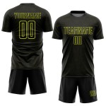 Shape Geometric Neon Sports Black Yellow Sublimation Custom Jersey Uniform Soccer Shape Geometric Neon Sports Black Yellow Sublimation Custom Jersey Uniform Soccer